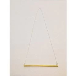 Anna Varendorff Brass Necklace - Medium Bar