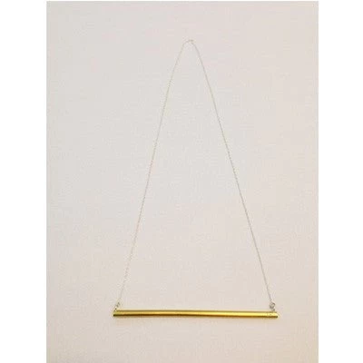 Anna Varendorff Brass Necklace - Medium Bar 3 Anna Varendorff Brass Necklace - Medium Bar