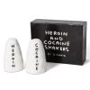 Cocaine And Heroin Salt And Pepper Shakers By David Shrigley -Record Store davidsaltpepper 600x