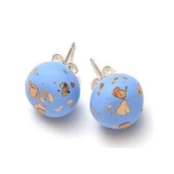 Emily Green Stud Earrings - Hyacinth Sparkle