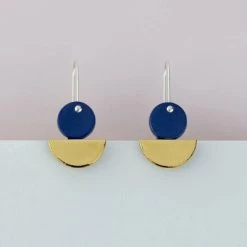 Erin Lightfoot Porcelain Earrings - Blue Floats