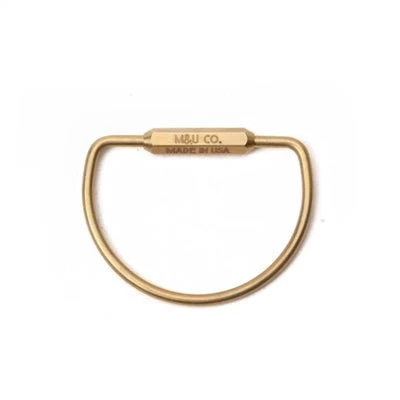 Maxx & Unicorn Co. - Brass 'D' Keyring 3 Maxx & Unicorn Co. - Brass 'D' Keyring