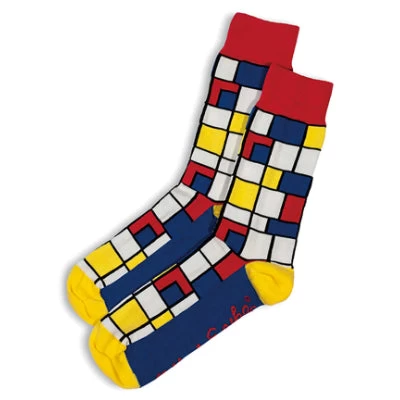 Otto & Spike Socks - Mondriano (Red / Blue) 3 Otto & Spike Socks - Mondriano (Red / Blue)