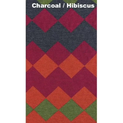 Otto & Spike - Harlequin Merino Scarf (Charcoal & Hibiscus Pink) 3 Otto & Spike - Harlequin Merino Scarf (Charcoal & Hibiscus Pink)