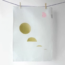 Skimming Stone Tea Towel - Sun