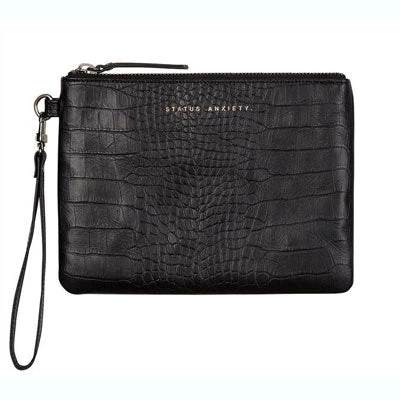 Status Anxiety Clutch Mini Fixation - Black Croc 3 Status Anxiety Clutch Mini Fixation - Black Croc